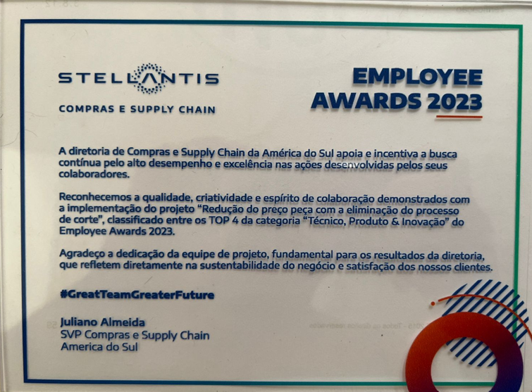 Employee Awards 2023 — Top 4 Técnico, Produto & Inovação